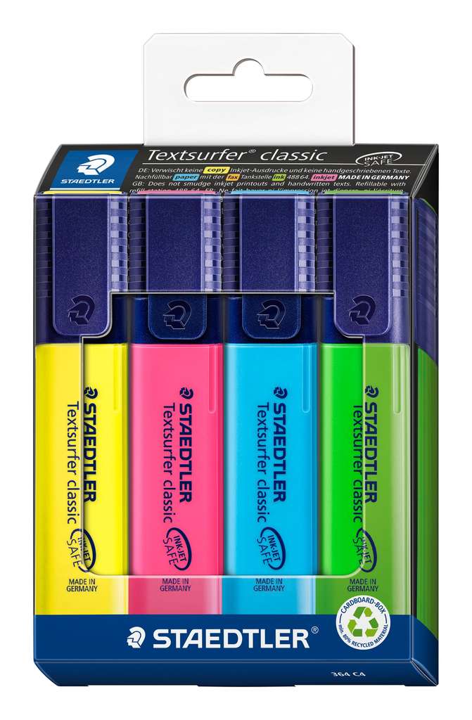 STAEDTLER Textsurfer Classic Highlighter - Assorted Colours