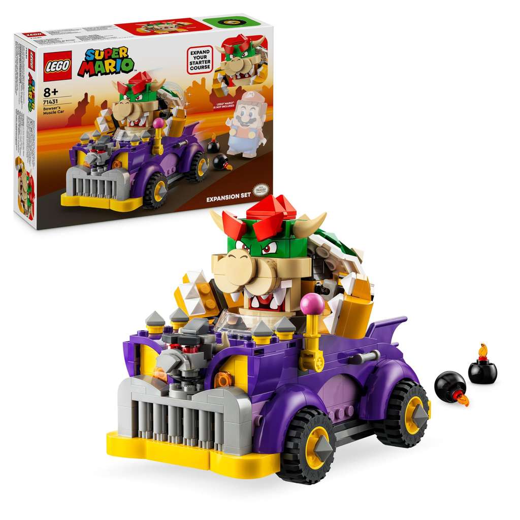 LEGO 71431 Super Mario Bowser’s Muscle Car Expansion Set - Prime Day Deal