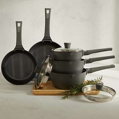 5 Piece - Gino D'Acampo Pan Set (15 Year Warranty) - Checkout Price - Free C&C
