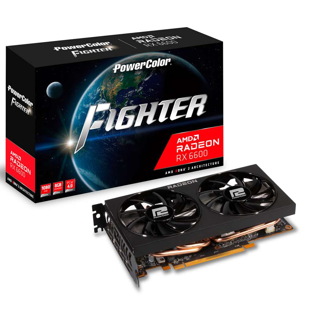PowerColor Radeon RX 6600 Fighter 8GB GDDR6 PCI-Express Graphics Card